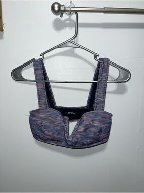 aerie Heathered Blue and Pink Underwire Bralette